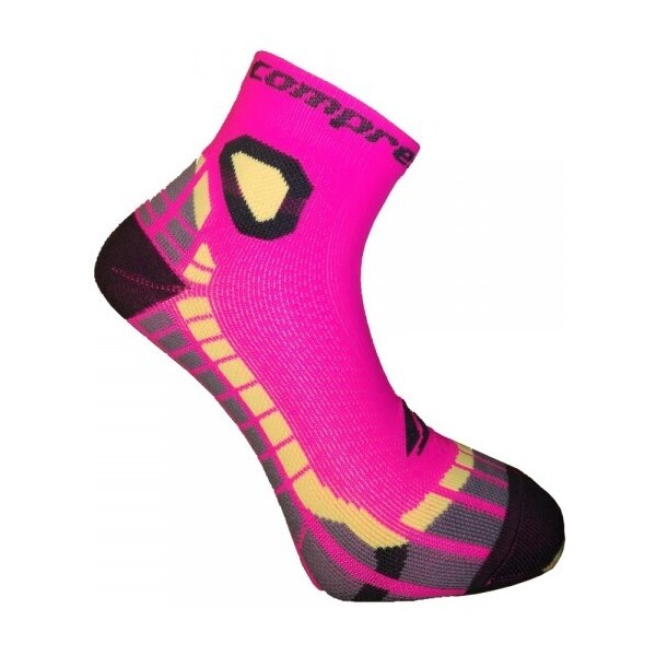 CSX-RUN FUN funkčné športové ponožky COMPRESSOX Ružová / Žltá 35-38 1 63690616