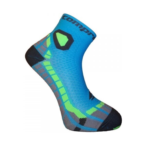 CSX-RUN FUN funkčné športové ponožky COMPRESSOX Tyrkysová / Zelená 39 63546453