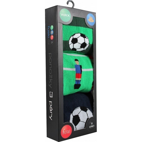 DEBOX farebné vianočné ponožky Lonka - FOTBALISTA Mix farieb 39-42 3 26251945