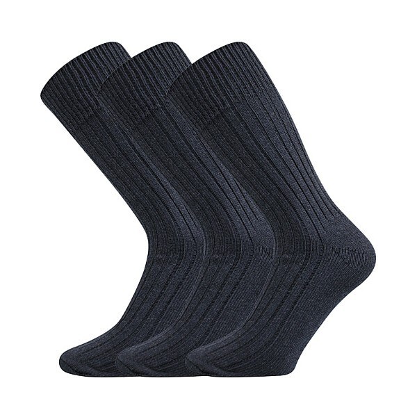 PRACOVNÍ ponožky Boma Antracit 39-42 3 páry 26251942
