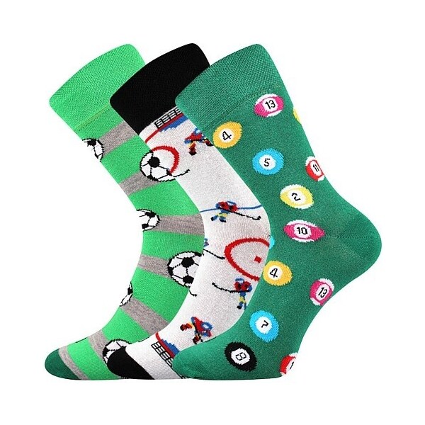 WOODOO farebné veselé ponožky Lonka - HOKEJ 47684471