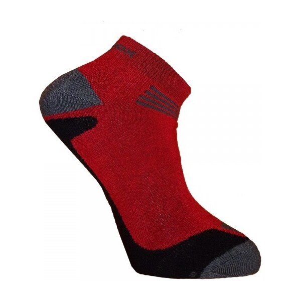 BX-STR nízke bambusové ponožky BAMBOX Červená / Čierna 43-46 1 pár 26458988