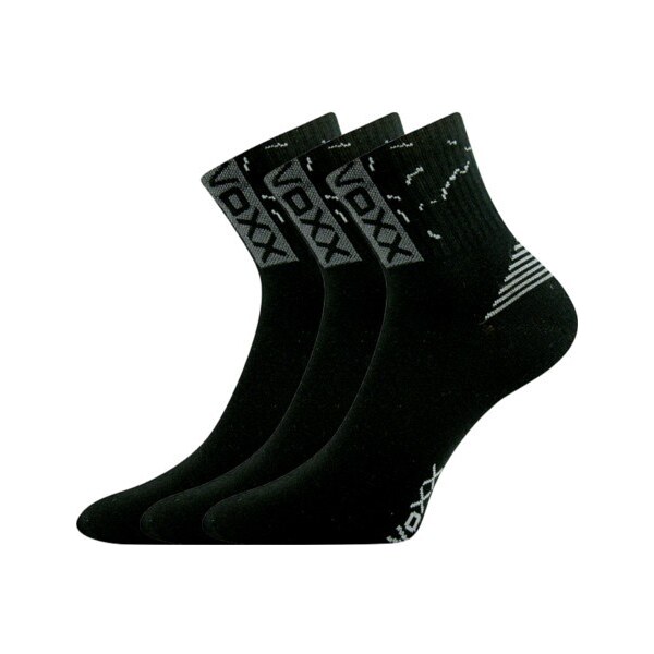 CODEX športové ponožky s voľným lemom VoXX Čierna 39-42 3 páry 26459098