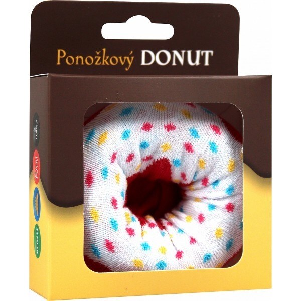 DONUT veselé darčekové ponožky Boma Biela 42-45 1 pár 26252149