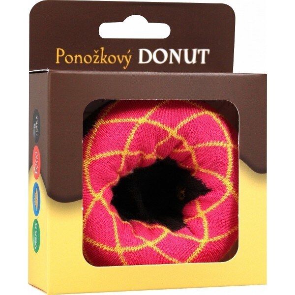 DONUT veselé darčekové ponožky Boma Růžová 42-45 1 pár 26459215