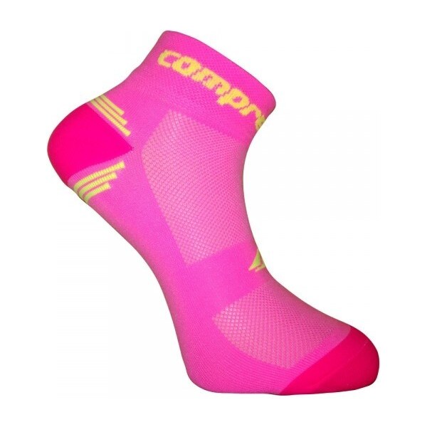CSX-BIKE SWEET funkčné ponožky COMPRESSOX Ružová / Žltá 39-42 1 pár 56919803