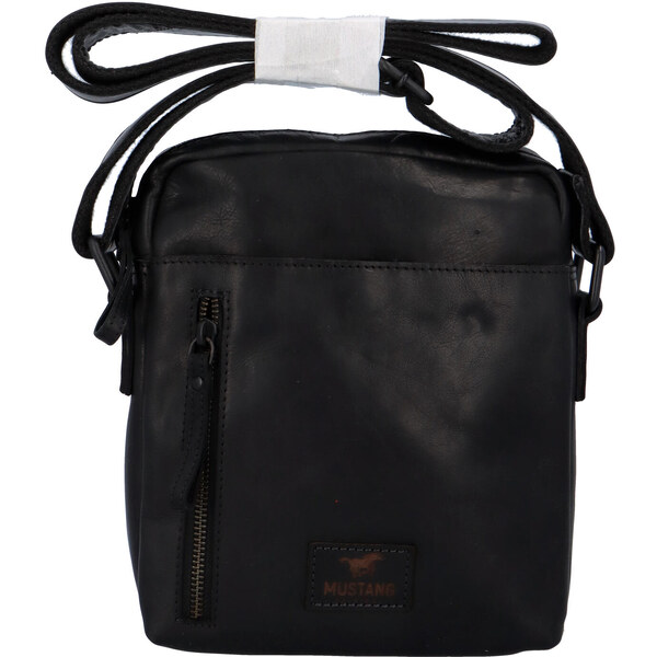 Pánska kožená taška na doklady čierna - Mustang Mario čierna 56864278