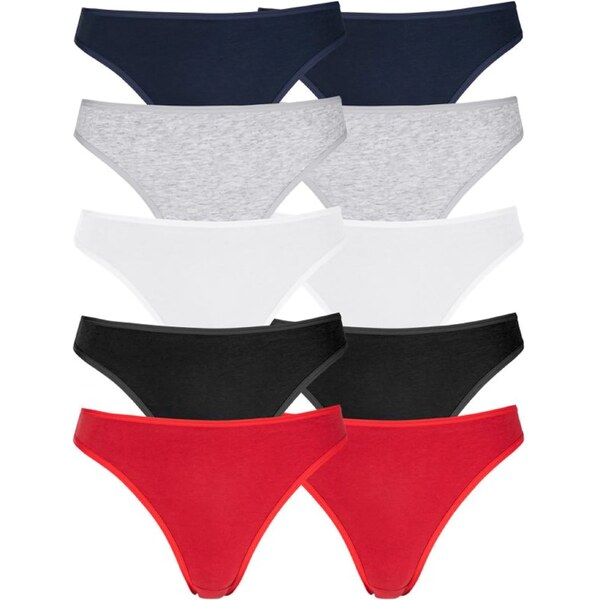 PETITE FLEUR Tangá červená / čierna / biela 54225481