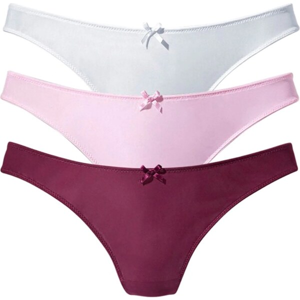 PETITE FLEUR Tangá pastelovo ružová / vínovo červená / biela 57992700