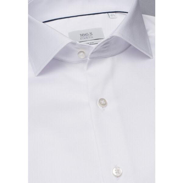 1863 BY ETERNA luxusná keprová košeľa biela Slim Fit super soft Non 26116933