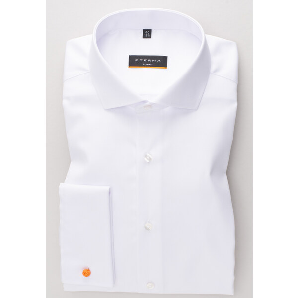 ETERNA Slim Fit biela nepriesvitná košeľa na manžetové gombíky Non 26116935
