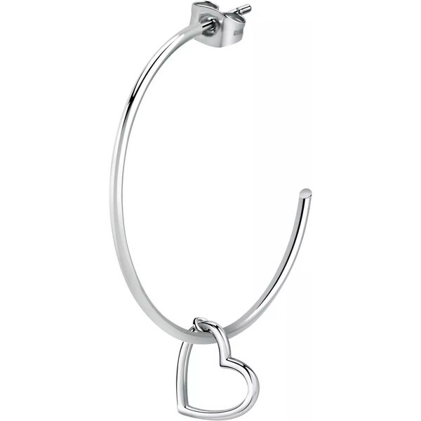 La Petite Story Romantická oceľová single náušnica s príveskom 66593427