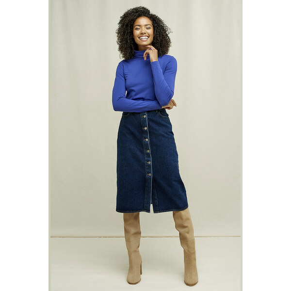 Glara Dámska EKO sukňa džínsová 35115709