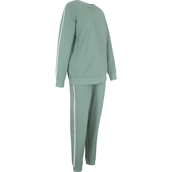 bonprix Bavlnené športové oblečenie (2-dielna sada), farba zelená 44791293