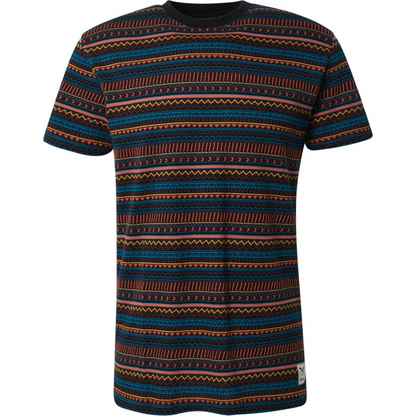 Iriedaily Tričko Chop Chop modrá / oranžová / čierna 66036670