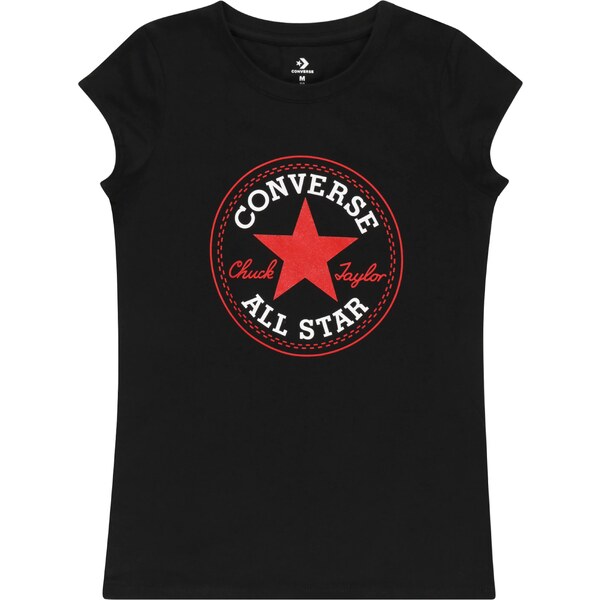 CONVERSE Tričko červená / čierna / biela 54226433