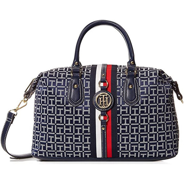 Tommy Hilfiger Kabelka Handbag Jaden Satchel Navy White 26222663