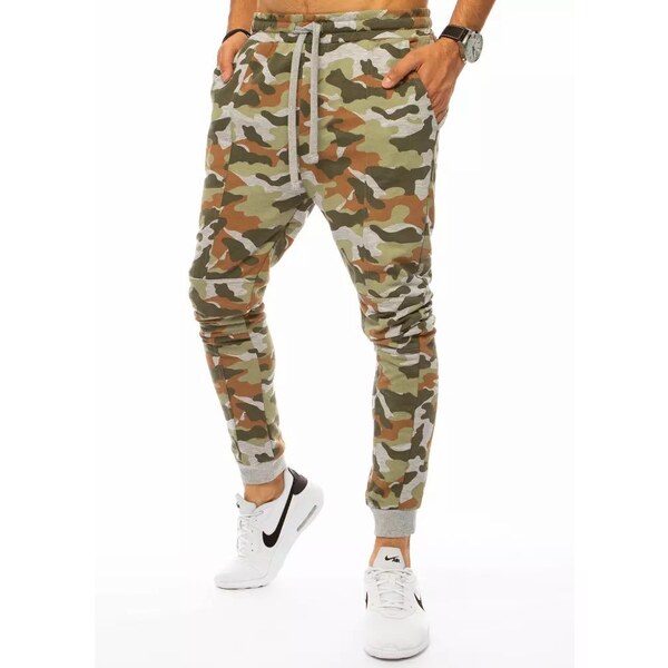 Buďchlap Zelené maskáčové tepláky v modernom prevedení 26216362