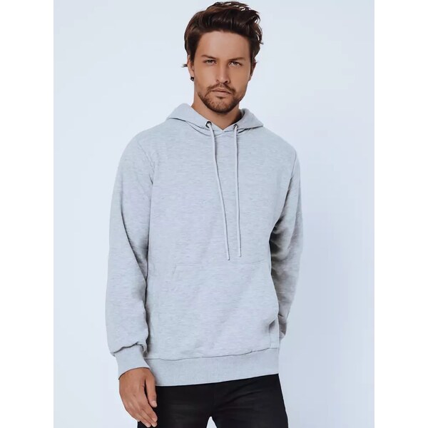 Buďchlap Jednoduchá mikina v šedej farbe 34776582