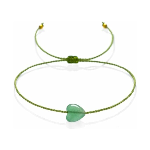 Náramok so Srdcom zo zeleného aventurínu Trimakasi 26817597