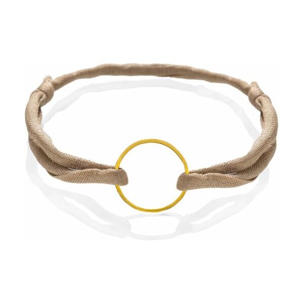 Šnúrkový náramok Karma - béžový Trimakasi 26817594