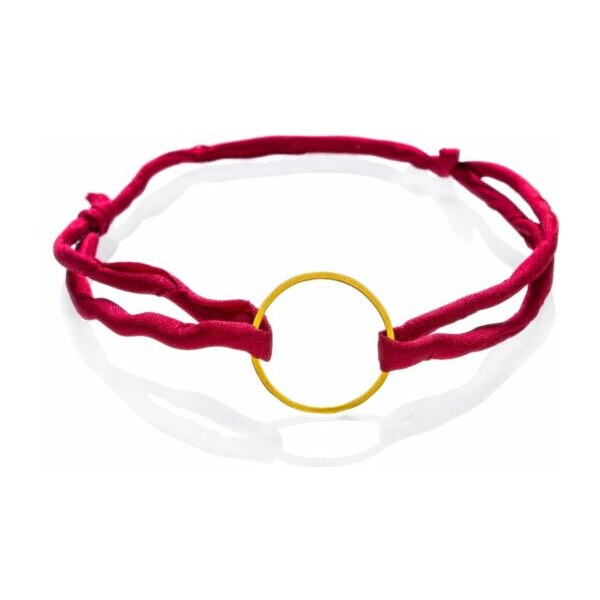 Šnúrkový náramok Karma - červený Trimakasi 26817595
