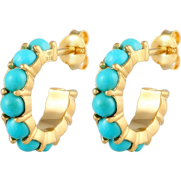 ELLI Náušnice tyrkysová / zlatá 54226227