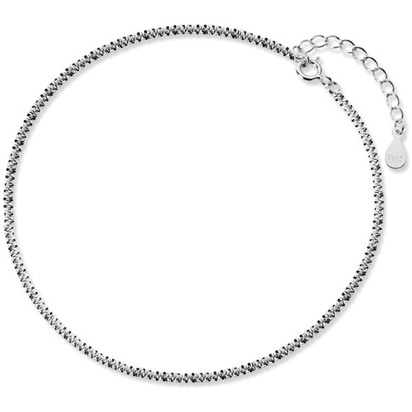 Olivie Strieborná retiazka na nohu 22 až 26 cm 5352 27007168