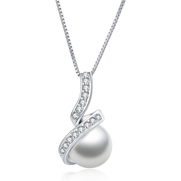 Olivie Strieborný náhrdelník SLADKOVODNÁ PERLA 5355 27007170