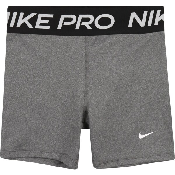 NIKE Športové nohavice sivá melírovaná / čierna / biela 56312632