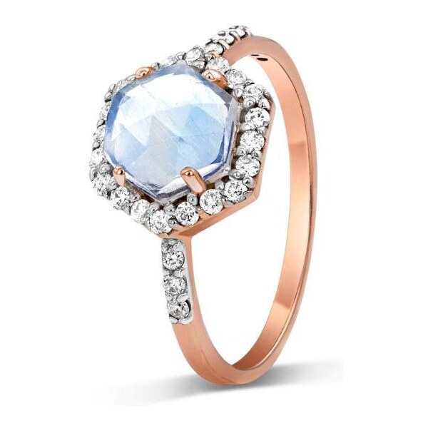 Royal Exklusive Royal Fashion prsteň Queen s drahokamom moonstonom 14k 41479174