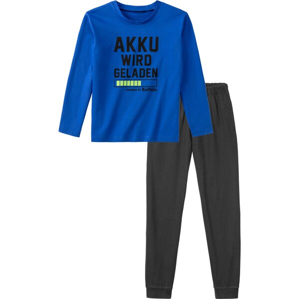 BUFFALO Pyžamo modrá / jablková / čierna 64201236