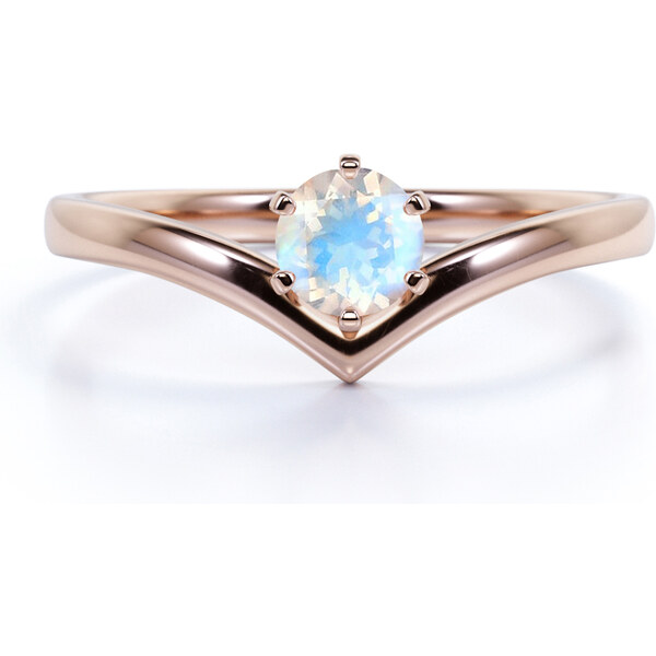 Royal Exklusive Royal Fashion prsteň Wave s drahokamom moonstonom 14k 41358698