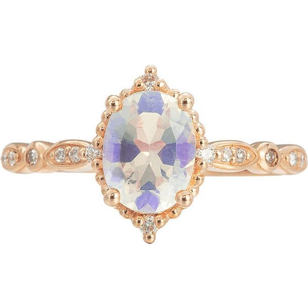 Royal Exklusive Emporial luxusný prsteň Mesačný dúhový kameň Mirror 36073611