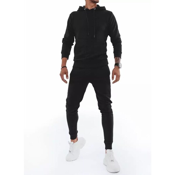 Buďchlap Pohodlná čierna tepláková súprava 37641492