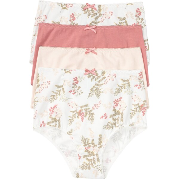 bonprix Vysoké nohavičky (4 ks), farba biela 45043265