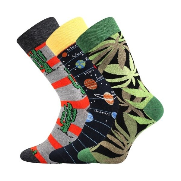 DEPATE farebné ponožky Lonka - KAKTUS Mix farieb 39-42 5 párů 26788077