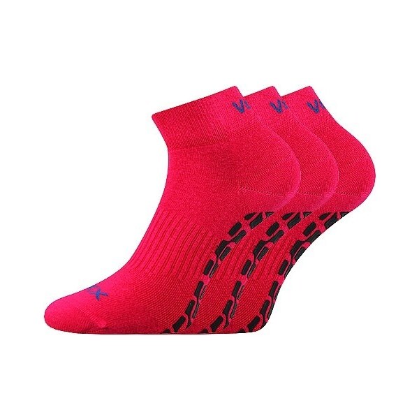JUMPYX ABS členkové protišmykové ponožky VoXX Magenta 30-34 3 páry 27781809