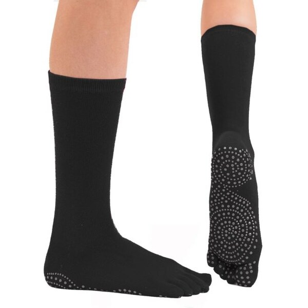 JOGA klasické protišmykové ABS prstové ponožky ToeToe Čierna S 1 pár 26788087