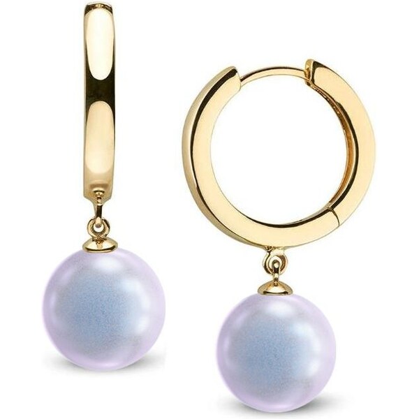 SWAROVSKI Elements Swarovski e. zlaté kruhy Maracas, modré perly 26658497