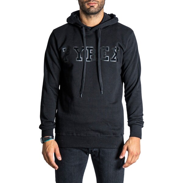 Čierna pánska mikina Pyrex s kapucňou 66472113
