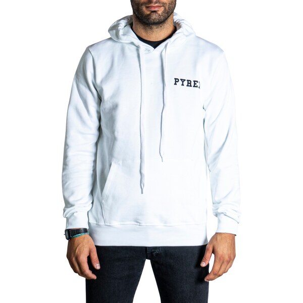 Biela mikina Pyrex s kapucňou 66472114