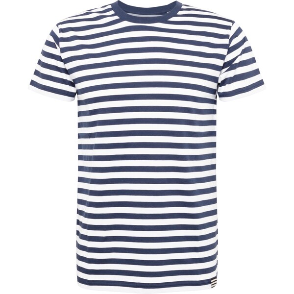 MADS NORGAARD COPENHAGEN Tričko tmavomodrá / biela 51192580