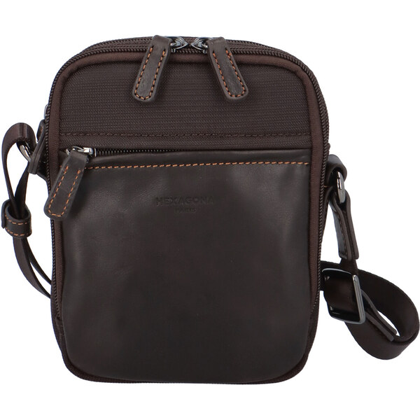 Hexagona Tmavohnedá pánska taška cez plece Hexagon 291329 hnedá 56863934