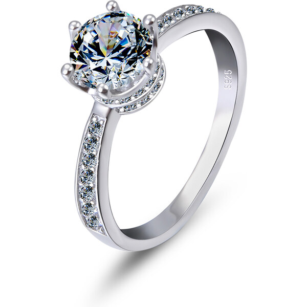 Olivie Strieborný zásnubný prsteň PRINCESS 5359 27007175