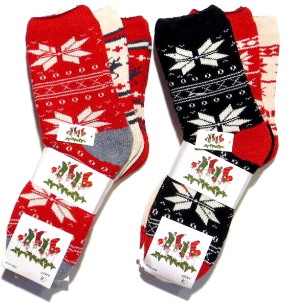 Dámske hrubé ponožky 3 páry 26761341