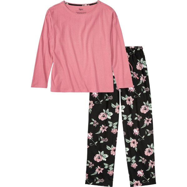 bonprix Pyžamo z bio bavlny, farba fialová 45480943