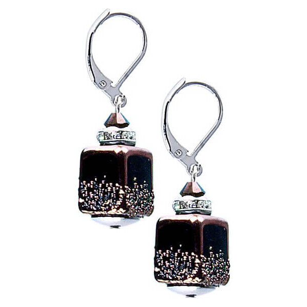 Lampglas Elegantné náušnice Clear Night z perál Lampglas ECU25 66586805