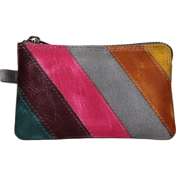 Lagen Kožená kľúčenka 2717-MZ/D sivá multi 47212379