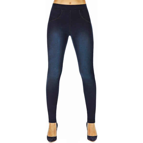 Glara Kvalitné džínsové push-up legíny 27449906
